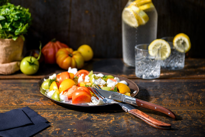 Laguiole Style de Vie Luxury Line steakmessen 6-delig, pakka rosewood