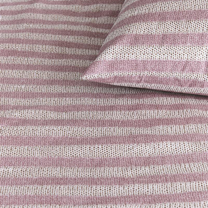 Ariadne at Home Knit Stripes Dekbedovertrek 200 x 200/220 cm - Lila