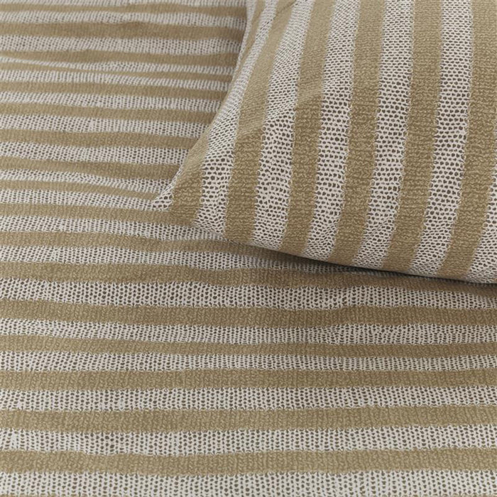 Ariadne at Home Knit Stripes Dekbedovertrek 140 x 200/220 cm - Naturel