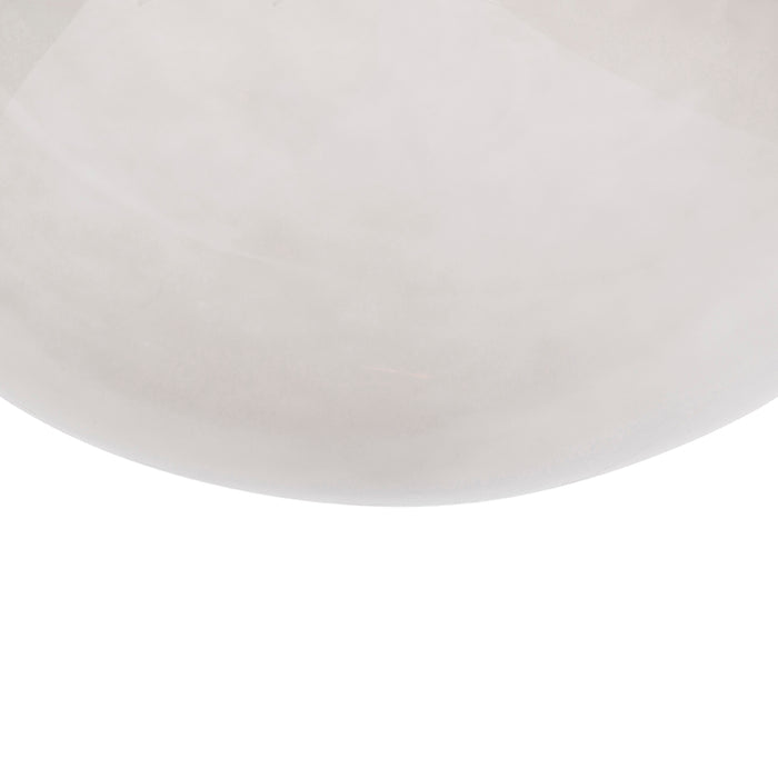 QAZQA Moderne hanglamp messing met smoke glas 40 cm - Ball