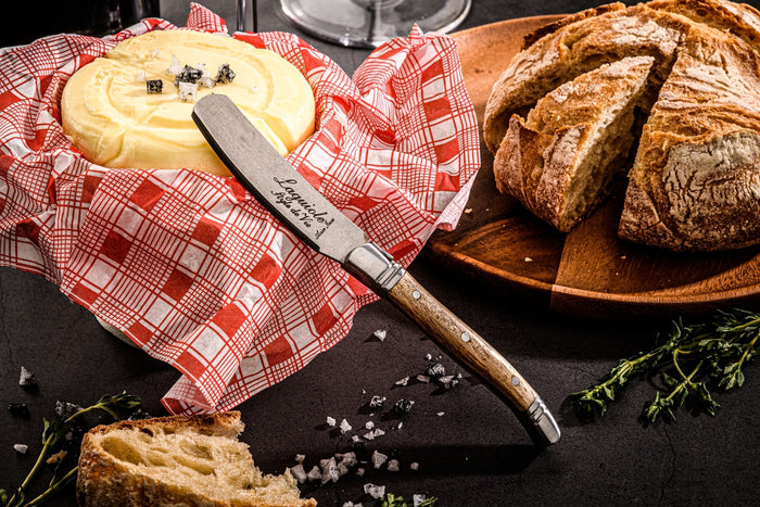 Laguiole Style de Vie Luxury Line botermessen 4-delig, eikenhout