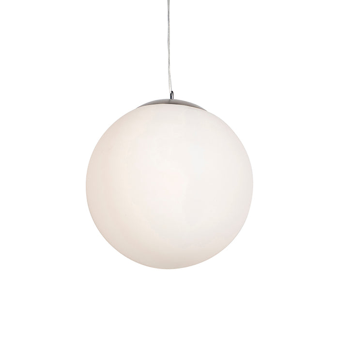 QAZQA Scandinavische hanglamp opaal glas 50cm - Ball 50