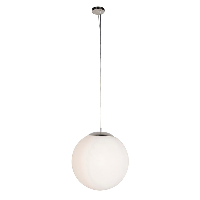 QAZQA Scandinavische hanglamp opaal glas 50cm - Ball 50