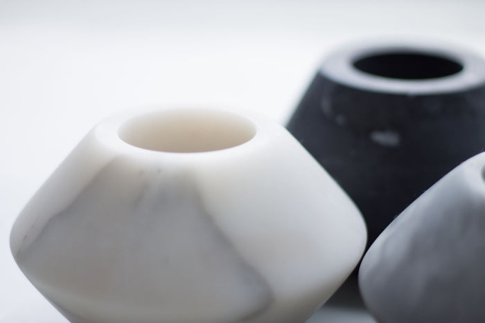 TAK Design - Marmer Theelicht Marmer Geo 12 x 7 cm