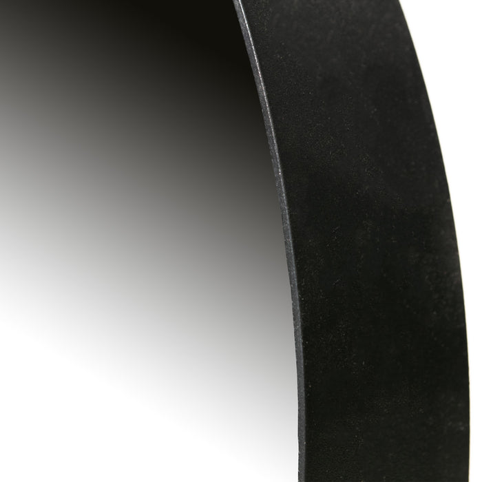 Woood Doutzen Spiegel - Zwart - Ø 80 cm