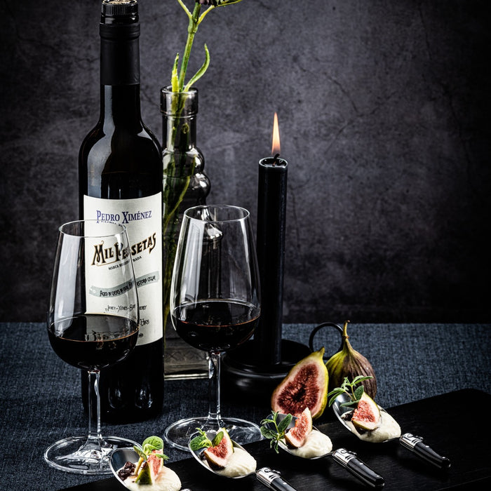 Laguiole Style de Vie Premium Line amuselepels 6-delig, zwart