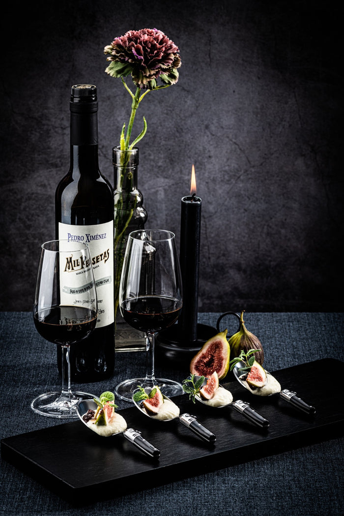 Laguiole Style de Vie Premium Line amuselepels 6-delig, zwart