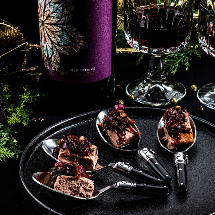 Laguiole Style de Vie Premium Line amuselepels 6-delig, zwart