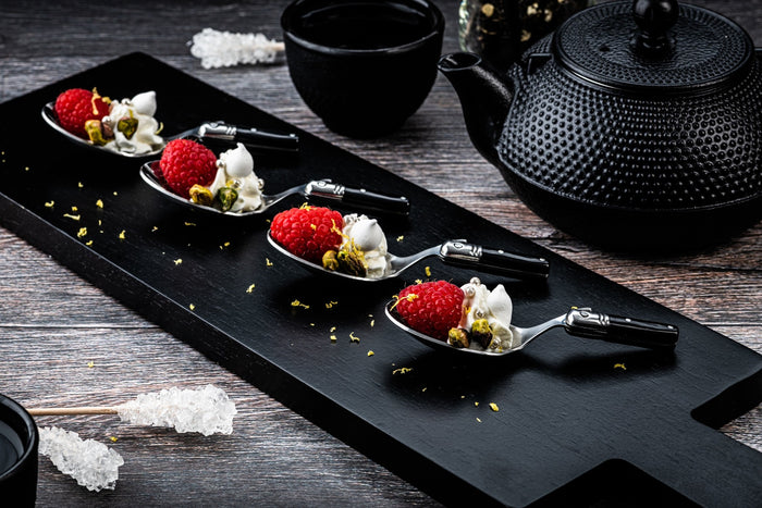 Laguiole Style de Vie Premium Line amuselepels 6-delig, zwart