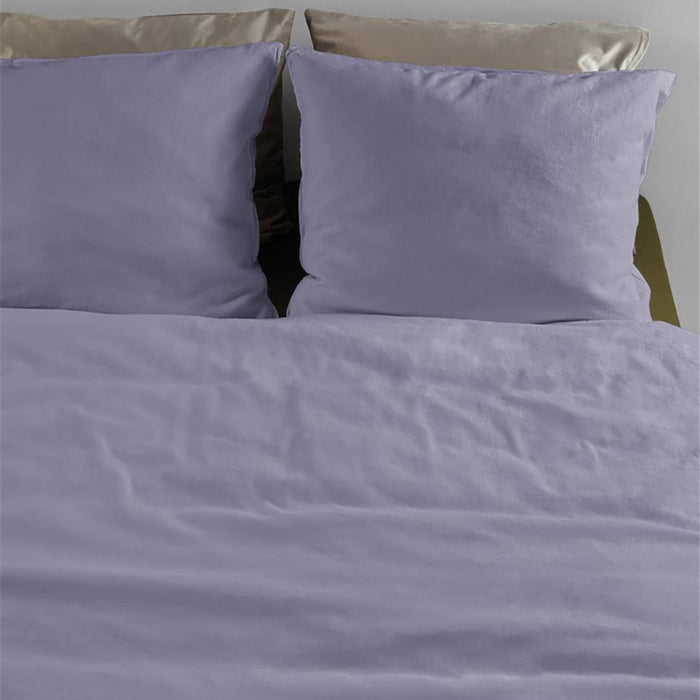 At Home by Beddinghouse Easy Dekbedovertrek 140 x 200/220 cm - Lila