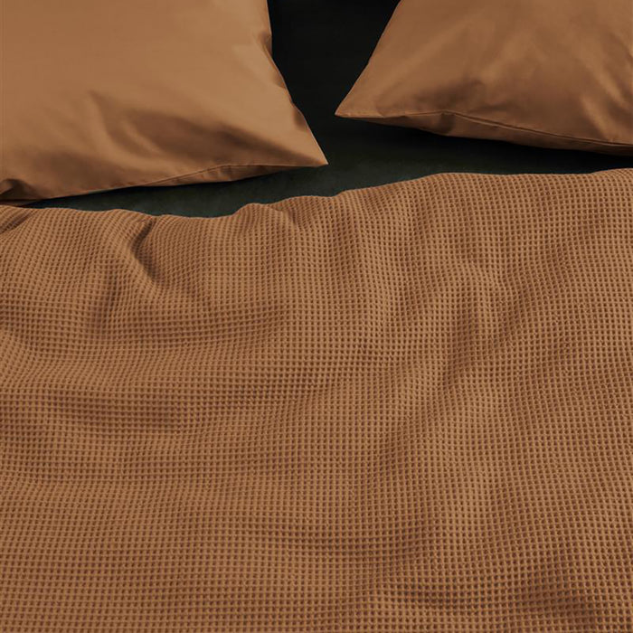 At Home by Beddinghouse Relax Dekbedovertrek 140 x 200/220 cm - Bruin