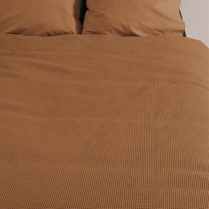 At Home by Beddinghouse Relax Dekbedovertrek 140 x 200/220 cm - Bruin