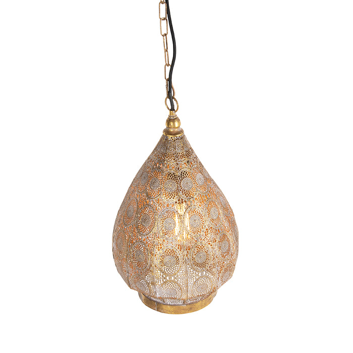 QAZQA Hanglamp mowgli - Goud|messing - Oosters - D 280mm