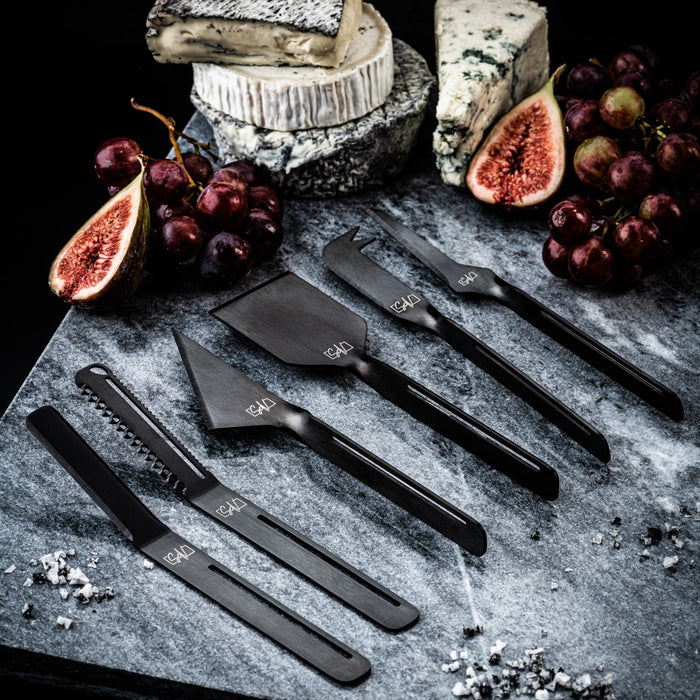 Style de Vie kaasmessenset 6-delig, zwart