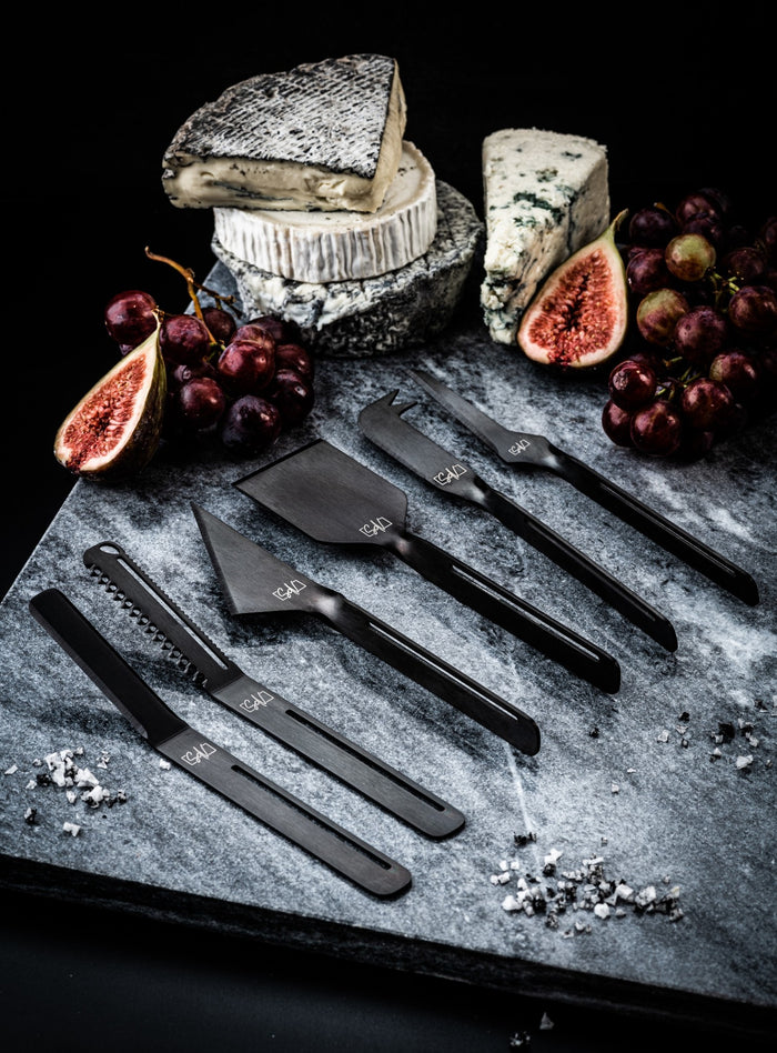 Style de Vie kaasmessenset 6-delig, zwart