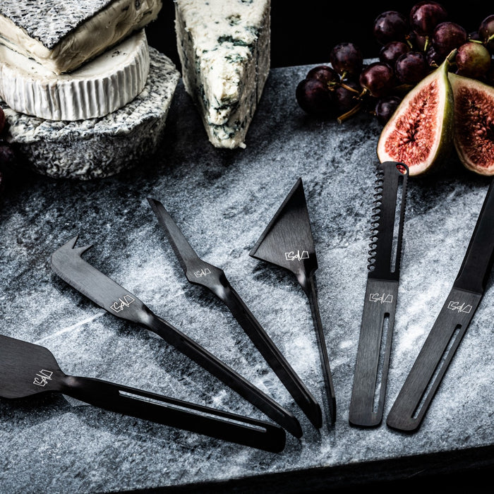 Style de Vie kaasmessenset 6-delig, zwart
