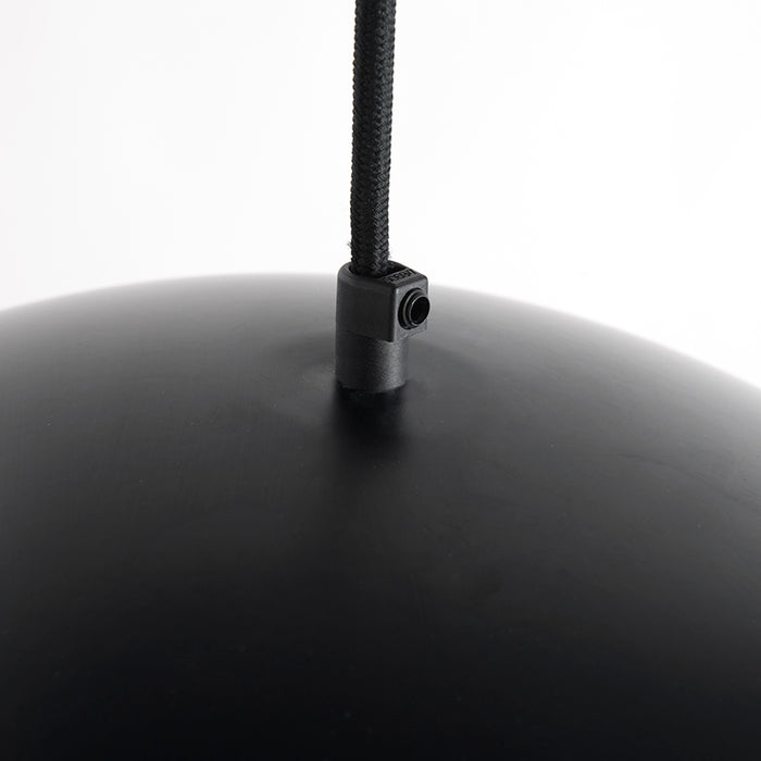 QAZQA Industriële hanglamp zwart met goud 50 cm - Magna Eco