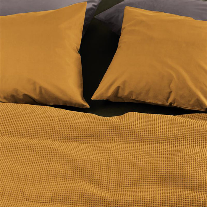 At Home by Beddinghouse Relax Dekbedovertrek 140 x 200/220 cm - Oker