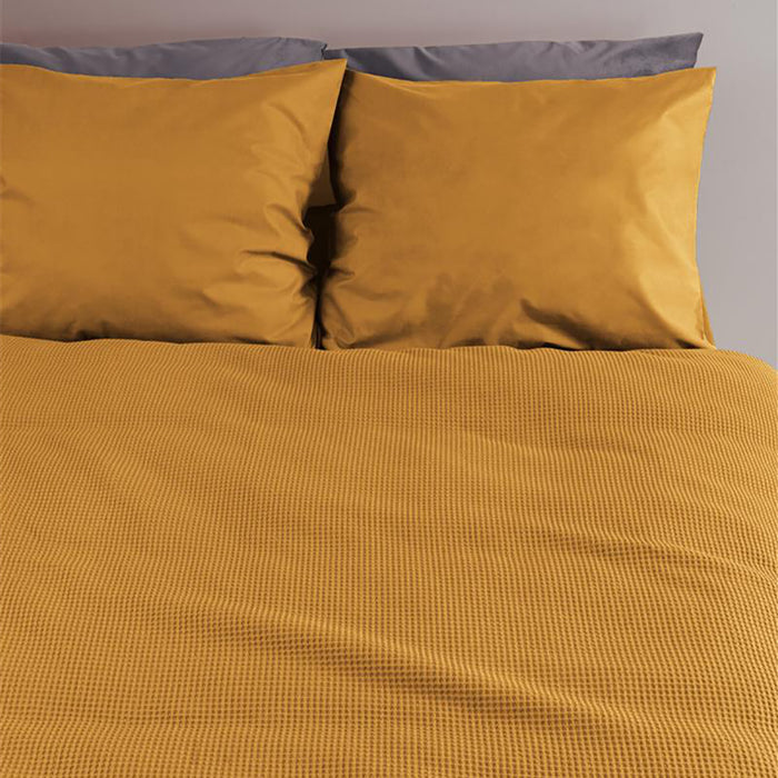 At Home by Beddinghouse Relax Dekbedovertrek 140 x 200/220 cm - Oker