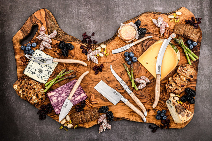 Laguiole Style de Vie Luxury Line kaasmessenset 3-delig, eikenhout