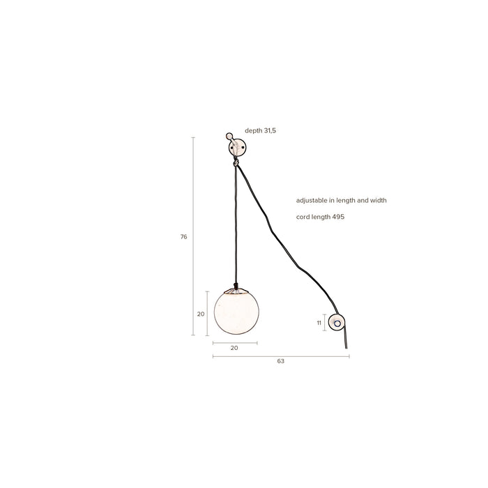 Dutchbone Bulan Wandlamp