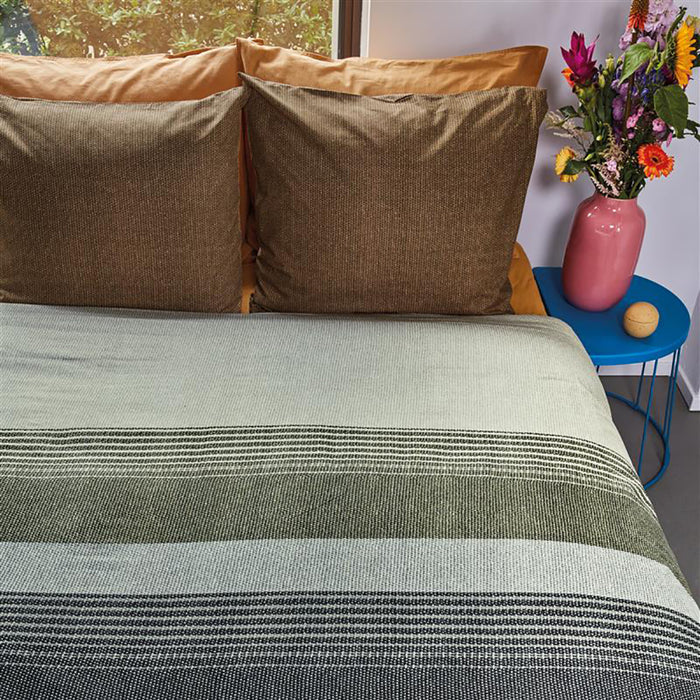 Beddinghouse Bruno Dekbedovertrek 200 x 200/220 cm - Groen