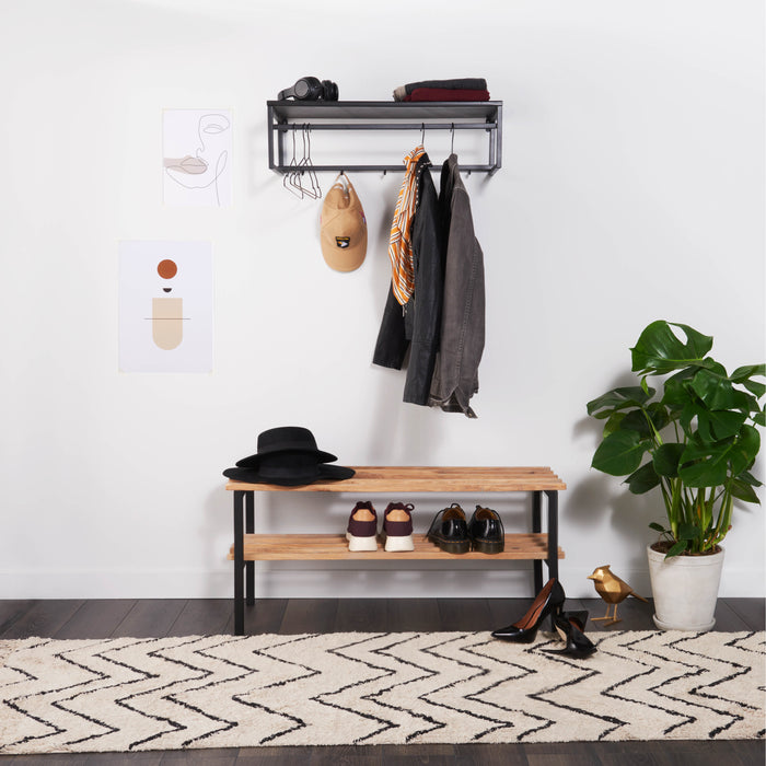 by fonQ Duuk Wandkapstok - Zwart