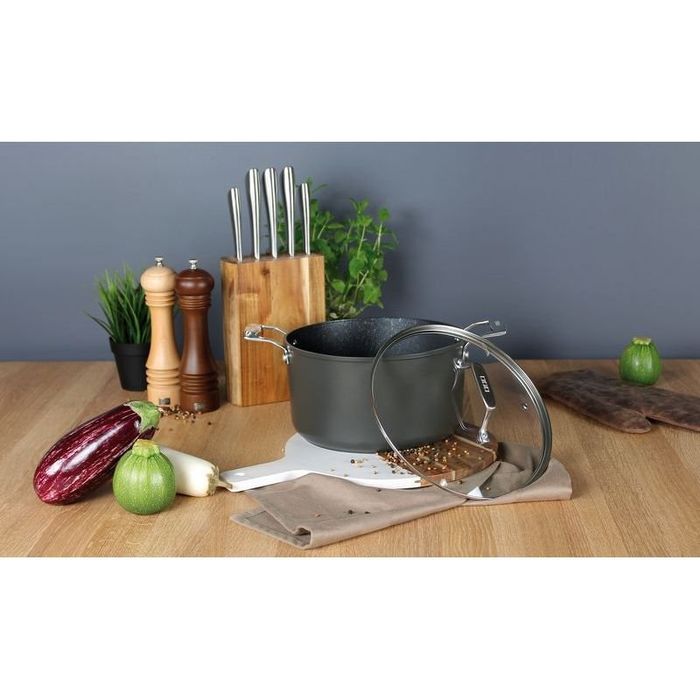 OGO LIVING Eclipse Soeppan - 24 cm - met glazen deksel