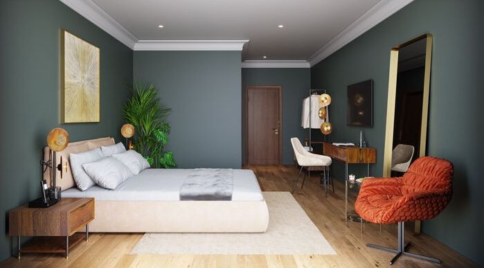 Kare Design Curve Spiegel 70 X 200 Cm - Messing