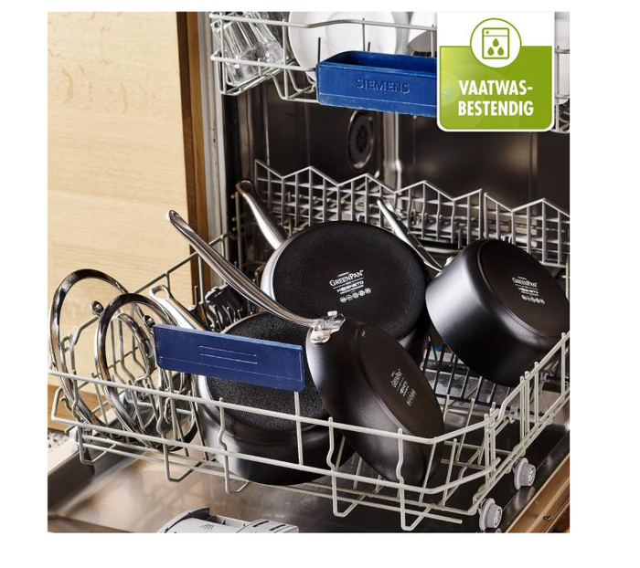 Greenpan Barcelona Keramische Soeppan - 28 cm - met glazen deksel