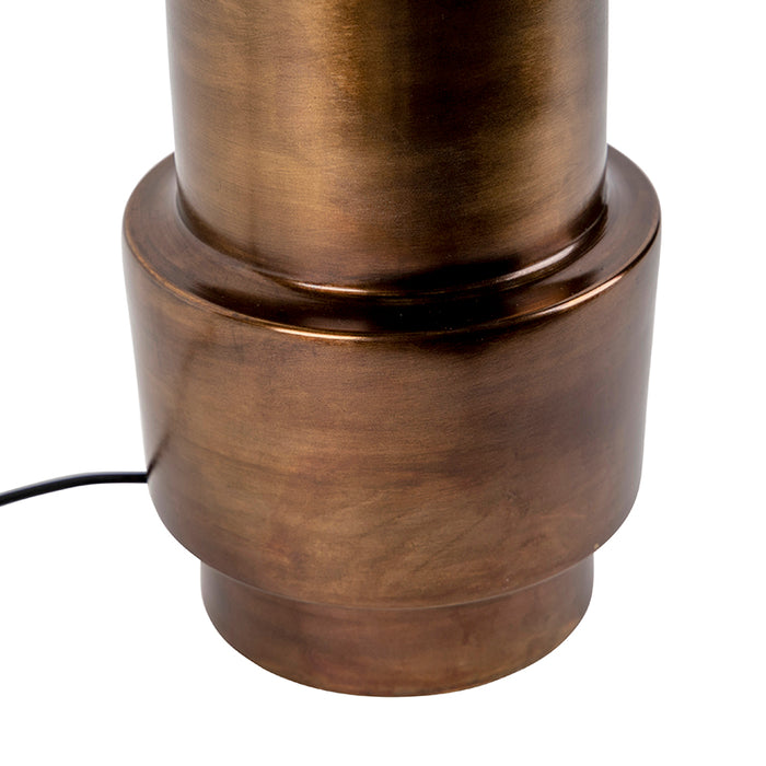 QAZQA Art Deco tafellamp brons zonder kap - Bruut