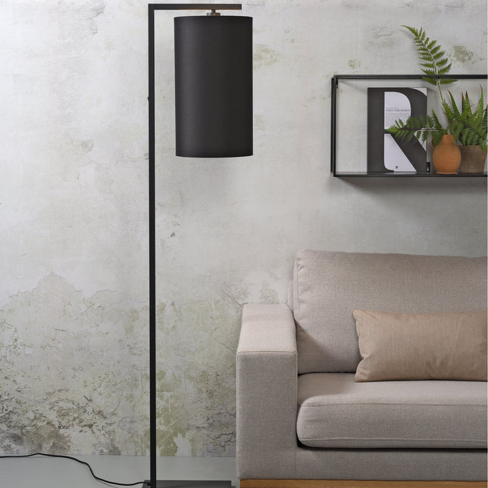 it's about RoMi Boston Vloerlamp Ø 25 cm - Zwart / Zwart