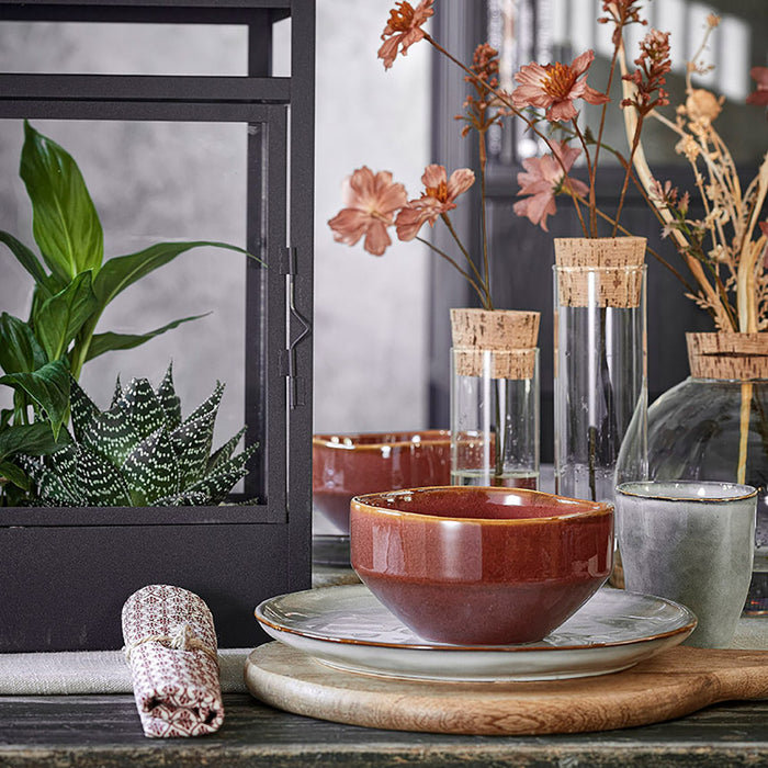 Mica Decorations Flint Lantaarn met Led Lampjes H 38 cm