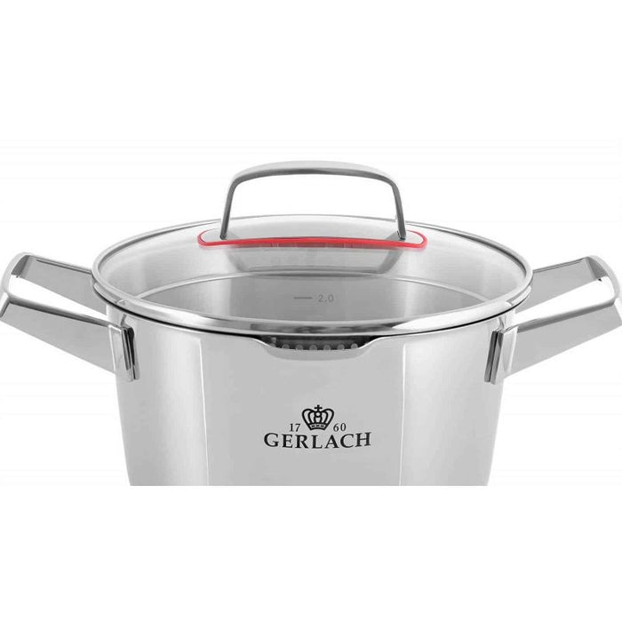 Gerlach Superior - Kookpannenset - 5 delig - RVS