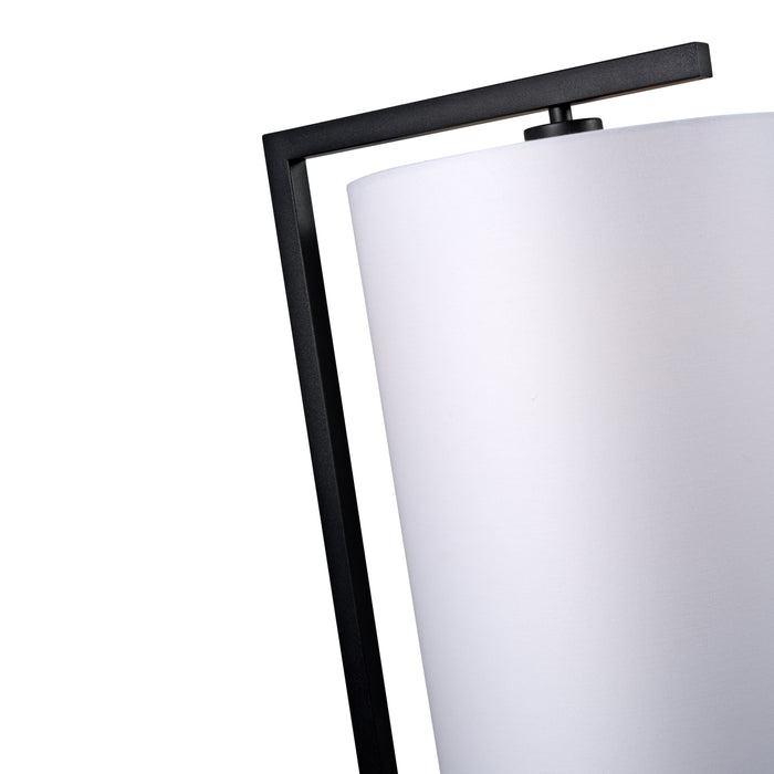 it's about RoMi Boston Vloerlamp Ø 25 cm - Zwart / Wit