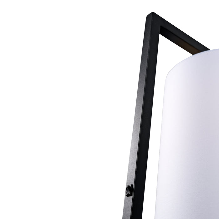 it's about RoMi Boston Vloerlamp Ø 25 cm - Zwart / Wit