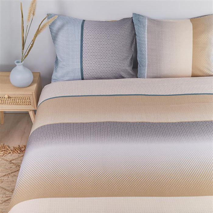 Beddinghouse Odette Dekbedovertrek 140 x 200/220 cm - Blauw/Grijs