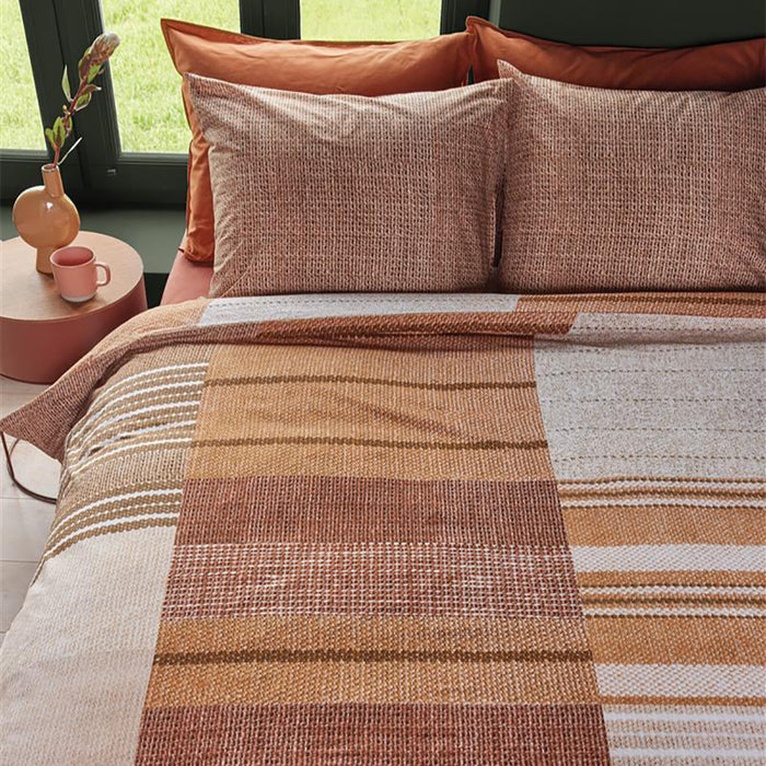 Beddinghouse Oliver Dekbedovertrek 240 x 200/220 cm - Terra