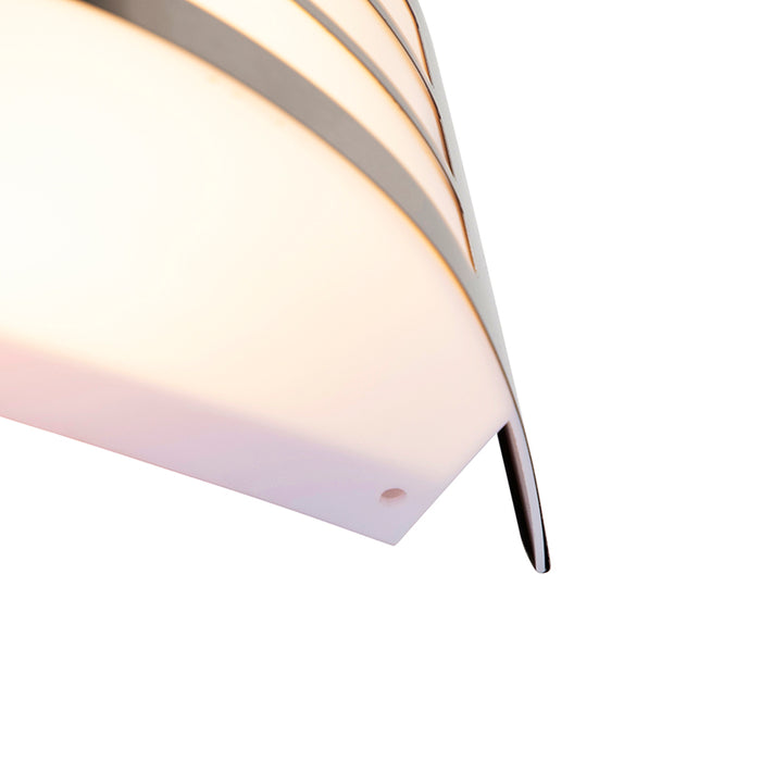 QAZQA Moderne wandlamp staal RVS IP44 - Sapphire Deluxe