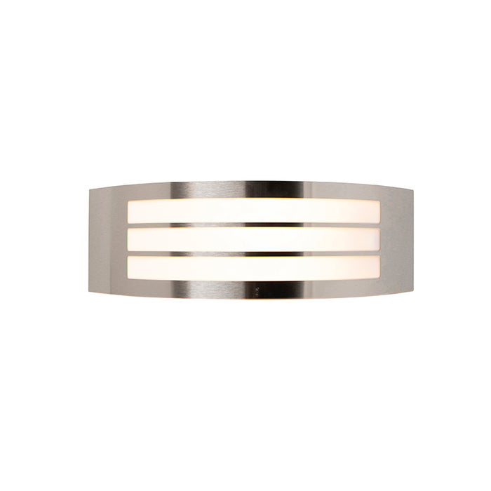 QAZQA Moderne wandlamp staal RVS IP44 - Sapphire Deluxe