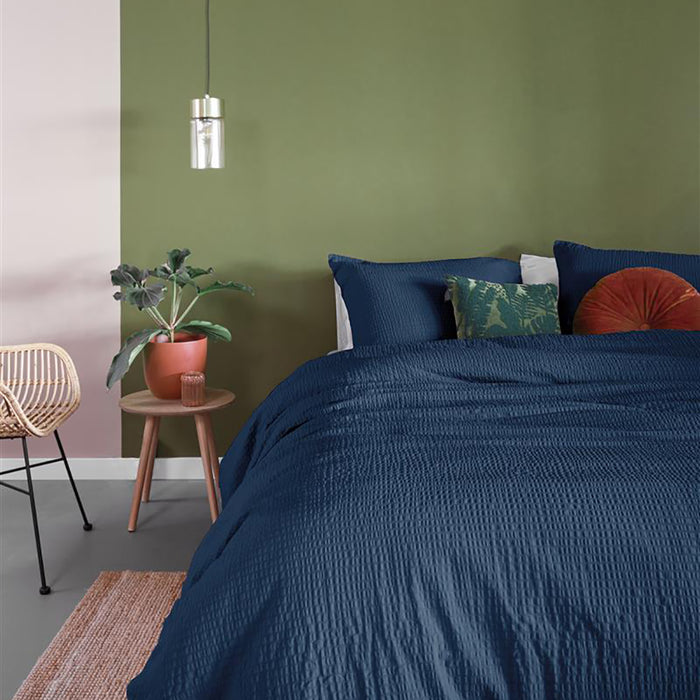 Beddinghouse Wave Dekbedovertrek 240 x 200/220 cm - Blauw