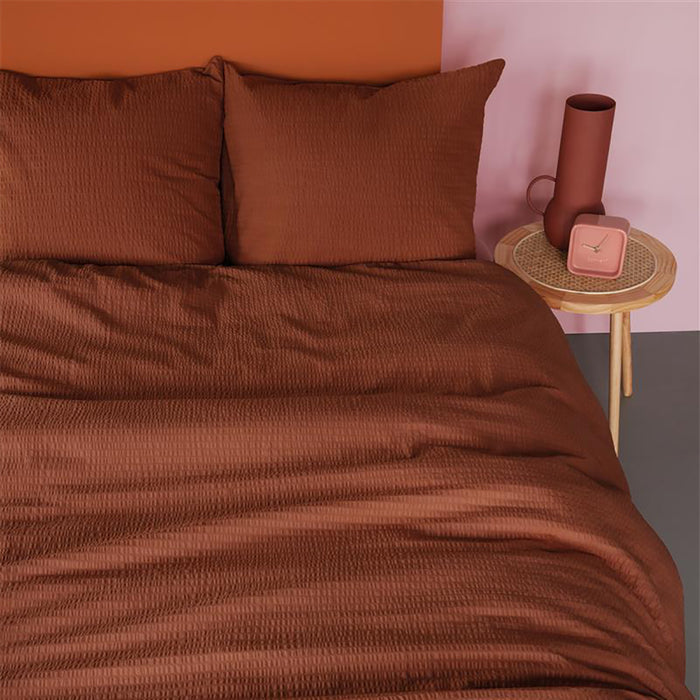 Beddinghouse Wave Dekbedovertrek 140 x 200/220 cm - Terra