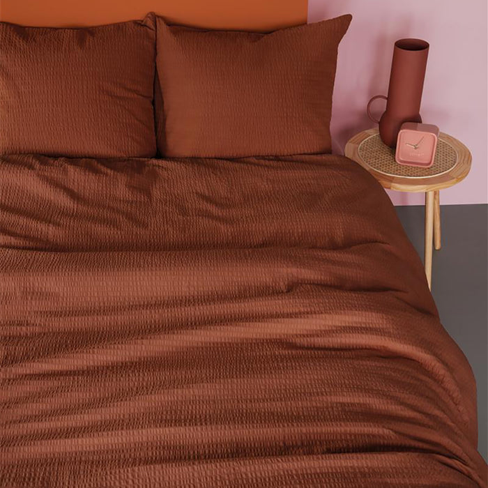 Beddinghouse Wave Dekbedovertrek 200 x 200/220 cm - Terra