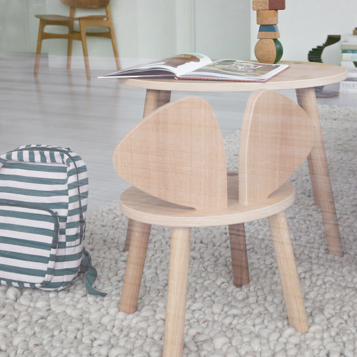 Mouse kindertafel gelakt eiken