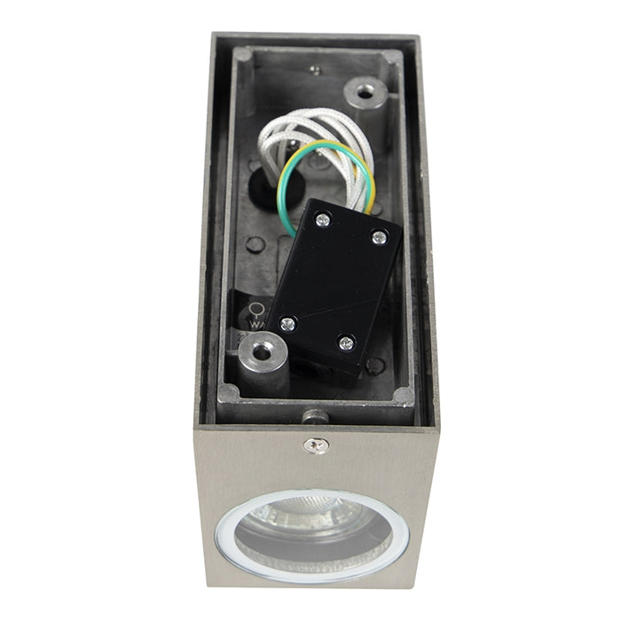 QAZQA Moderne wandlamp aluminium 2-lichts IP44 - Baleno