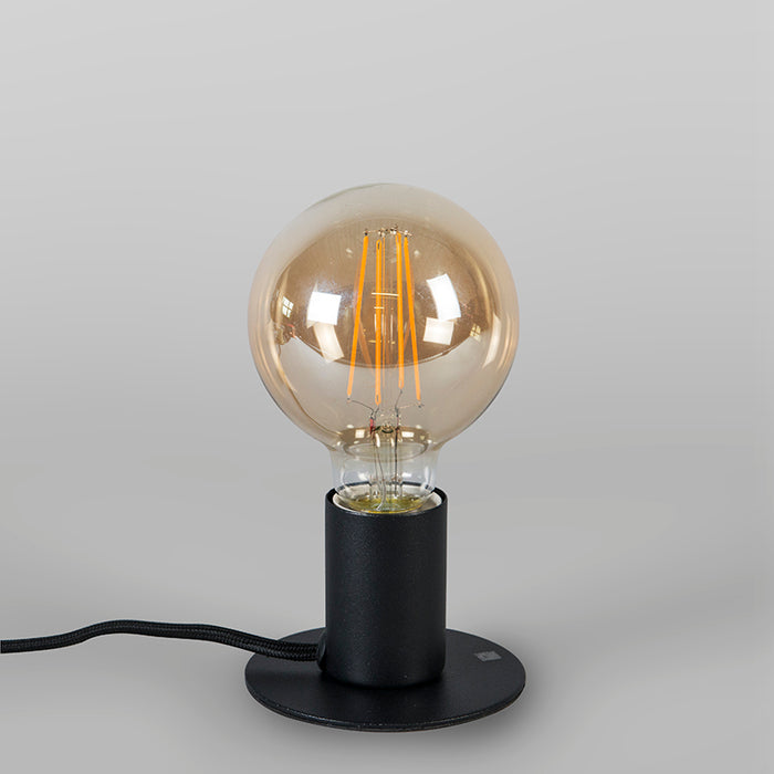 QAZQA Moderne tafellamp zwart - Facil