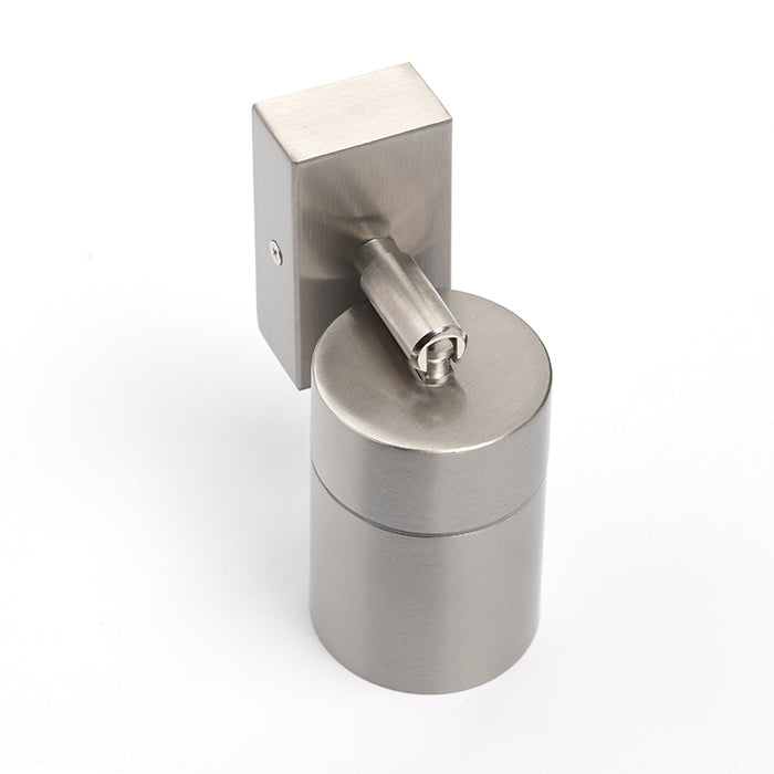 QAZQA Buitenwandlamp staal IP44 draai- en kantelbaar - Solo