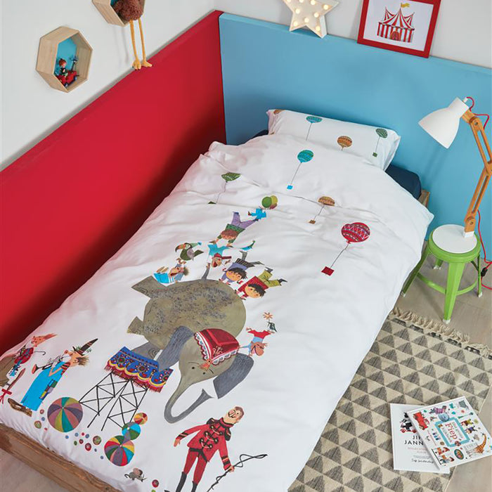 FIEP Circus Dekbedovertrek 140 x 200/220 cm - Multicolor