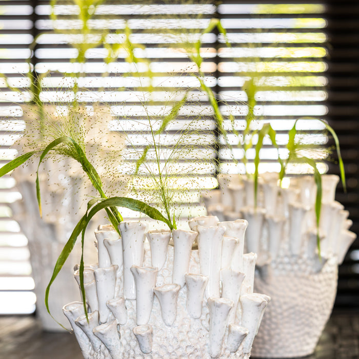 Light & Living - Vaas KYRAL - Ø27.5x27.5cm - Wit