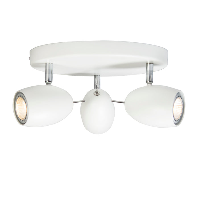 QAZQA Design spot wit rond 3-lichts - Egg